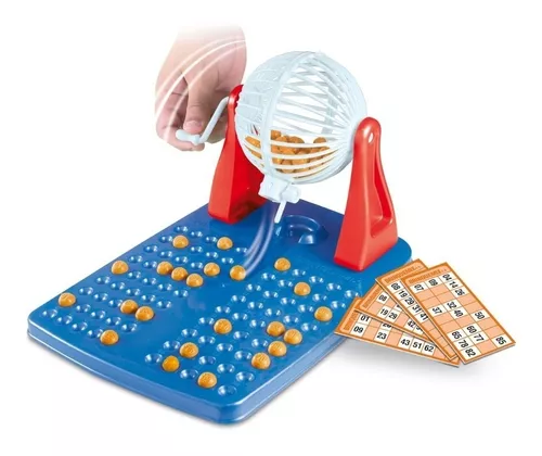 Bingo Infantil Jogo Brinquedo Globo 100 Cartelas 90 Bolinhas