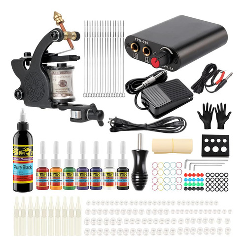 Set De Tatuaje Solong Tattoo Para Principiantes, Completo, C