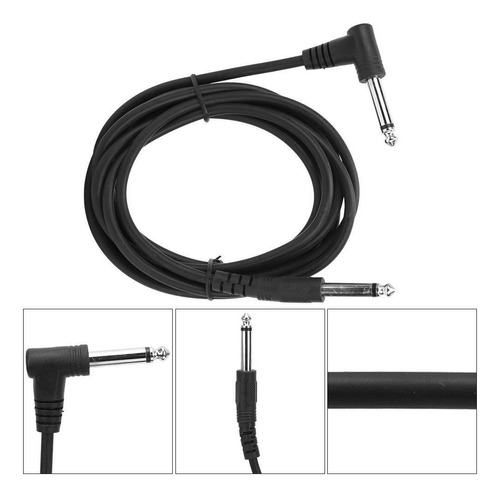 Cable De Audio Para Guitarra, Ángulo Recto, Conector Amplif