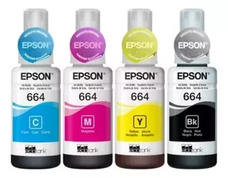 Kit Tinta Original Epson L120 L1300 L395 664 T644 L396 L355