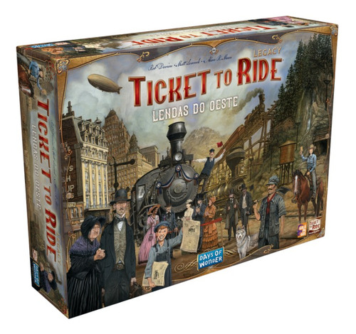 Ticket To Ride Legacy Lendas Do Oeste Jogo De Tabuleiro