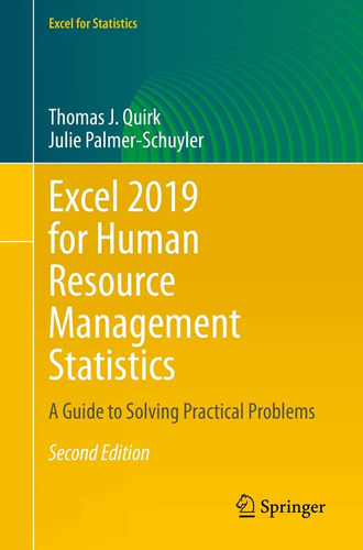 Libro En Inglés: Excel 2019 Para Estadísticas De Gestión De