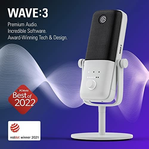 Elgato Wave:3 - Microfono De Condensador Usb Premium Blanco