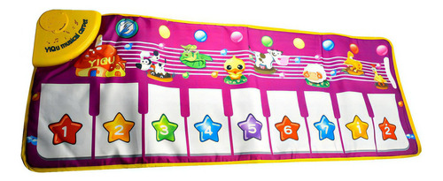 Piano Musical Interactivo Para Bebe 3 Meses Yiqu Color Violeta