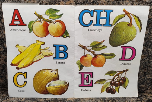 Cartilla Abc De Los Frutos Para Niños (Usado)