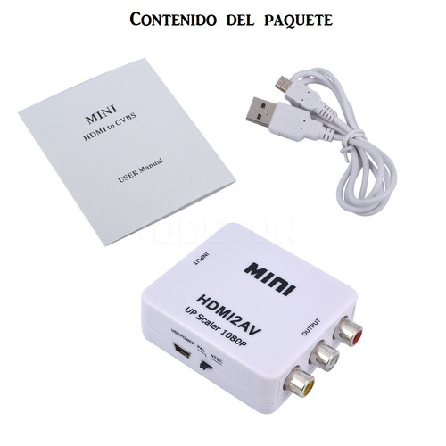 Convertidor De Hdmi A Rca Av Video Hd 1080p Ntsc Pal