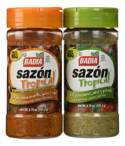 Badia Sazon Tropical Bundle - 6.75 Onzas Cada Uno