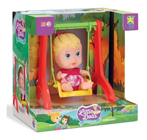 Imagem 5 de 5 de Kit 3 Bonecas Bebê Little Dolls - Gira + Balanço - Divertoys