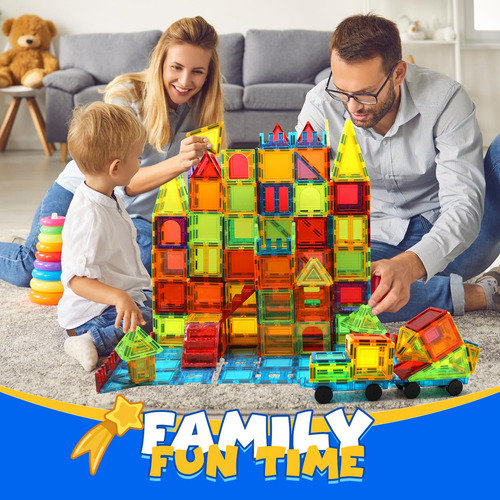 W Wise Block Magnetic Tiles, 131 Piezas De Bloques
