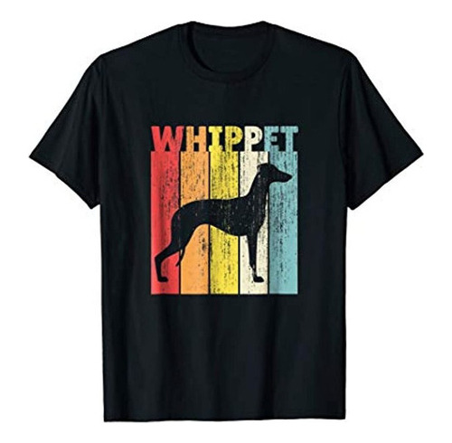 Whippet Vintage Camiseta Perro Estilo Retro Regalo