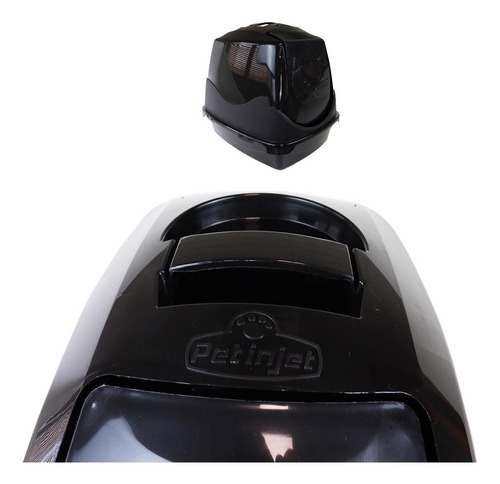 Banheiro Cat Toilette Happy Cat Com Carvão Ativado - Preto