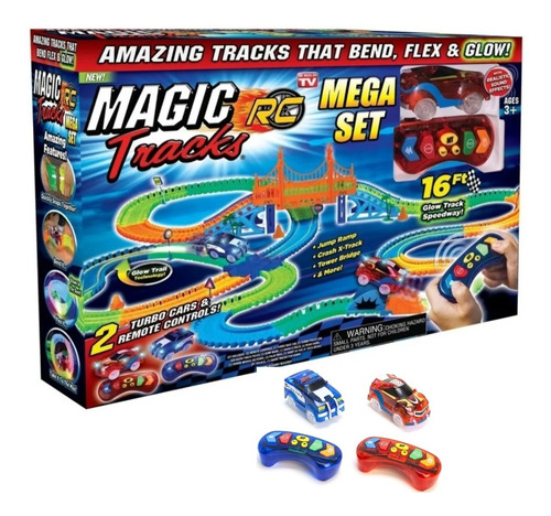 Pista De Carro Magic Tracks 320 Piezas Control Remoto X2 