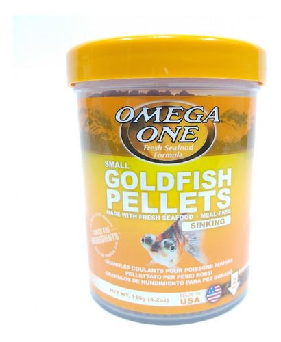 Goldfish Pellets 1 , 5mm 119gr Omega One Para Peces De Agua 