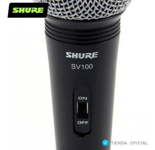 Imagen 7 de 10 de Micrófono Dinámico Shure Sv100 Multipropósito Con Cable