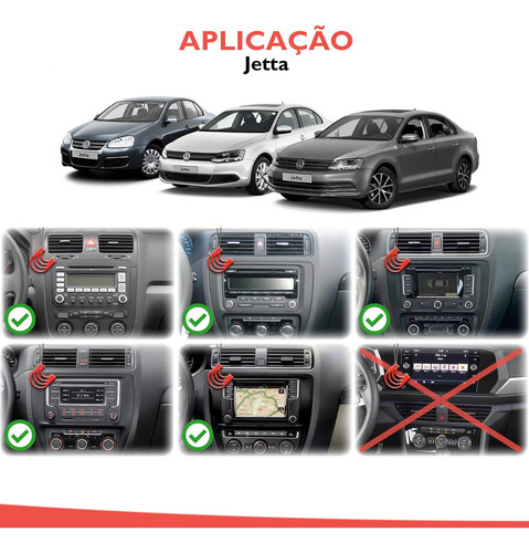 Imagem 4 de 10 de Moldura De Painel Dvd 2 Din Jetta Amarok Passat Tiguan