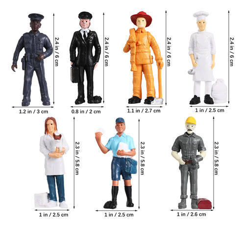 1 Juego De Modelos A Escala De Personas Con Figuras De Perso