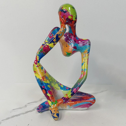 Escultura De Arte Abstrata Thinker, Estatueta De Pessoas, Ar