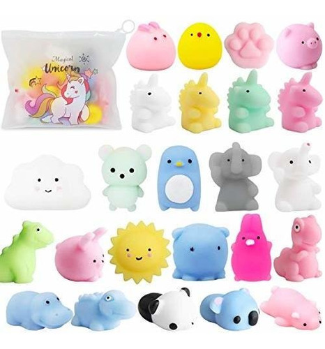 Pokonboy 25 Piezas Mochi Squishy Toys, Mini Kawaii Squishies