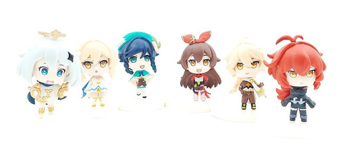 Set 6 Figuras Genshin Impact M1 De Colección