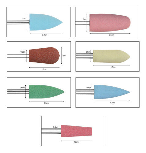 Juego De Brocas De Silicona Multicolor Para Pulir Y Pulir