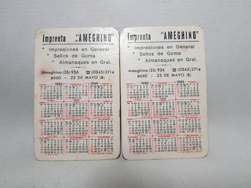 Imagen 4 de 8 de Antiguos Almanaques De Bolsillo Eróticos Lote X 6 Mag 59037