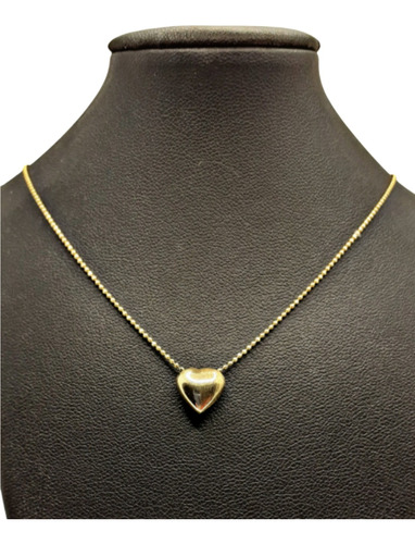 Cadena  Y Dije Colgante  Corazon De Oro 18k 750 Italiano