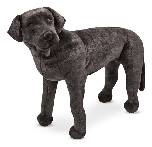 Peluche Melissa & Doug, Perro De Laboratorio Negro, 60 Cm