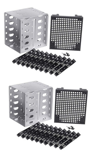 2 Discos Duros Sata Hdd Cage Rack D De 5,25 Pulgadas A 5 X 3