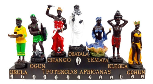 7 Potencias Africanas Orishas Santería Cuba Eleguá, Orula...