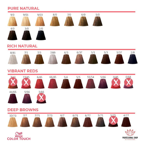 Imagen 2 de 7 de Tintura Color Touch X60grs Wella Pack X 3 Unidades