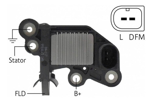 Regulador Voltaje Tipo Bosch Vw Gol Trend Voyage Fox Suran