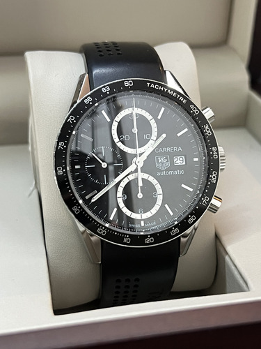 Reloj Tag Heuer Carrera Automático Cal.16 100% Original Negro Negro Negro (Usado)