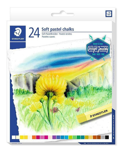 Giz Pastel Seco Staedtler Soft Karat Com 48 Cores