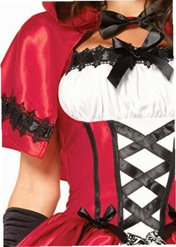 Leg Avenue Women's 2 Piece Gothic Red Riding Hood Costume