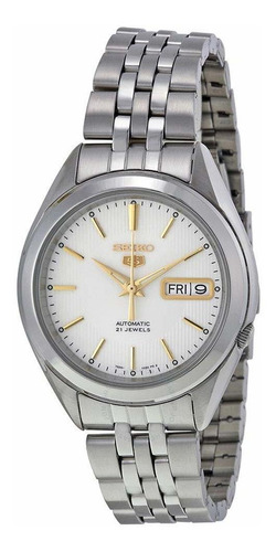 Reloj Hombre Seiko Snkl17k1 Automático Pulso Plateado En