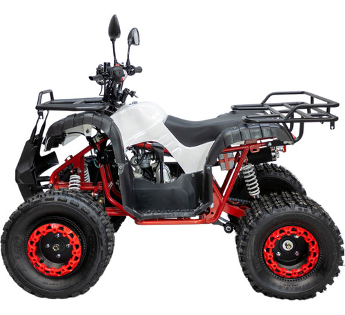 Cuatrimoto Atv Motor Gasolina Adolecentes 110cc 65km/h Color Blanco