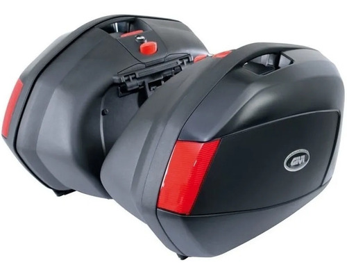 Par Baú Bauleto Lateral Monokey Preto 35 Litros Givi V35n