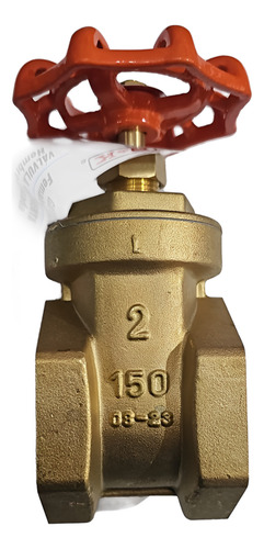 Valvula De Compuerta Roscada Laton 2 Plg Mueller 150wog