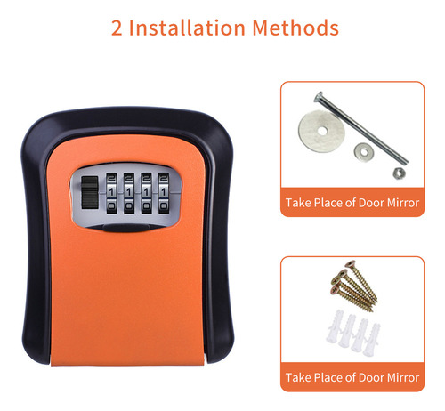 Y Y Para Caja De Seguridad Impermeable De Pared Lockbox,
