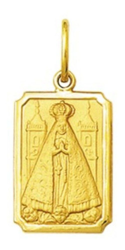 Medalha 2,9cm Nossa Senhora Aparecida Ouro 18k Pingente