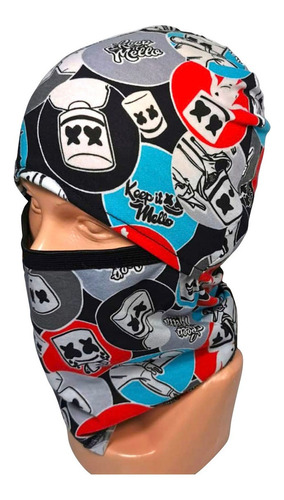 Balaclava Dj Marshmello Cubrebocas Pasamontaña Moto Ciclismo