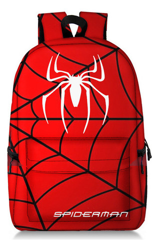 Mochila Con Estampado De Arañas Para Estudiantes De Primaria