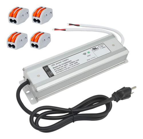 Controlador Led 12 Voltios 150 Vatios 110v A 12v Fuente De A