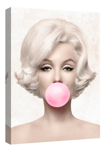 Cuadro Decorativo Canvas Moderno Marilyn Monroe Chicle 2