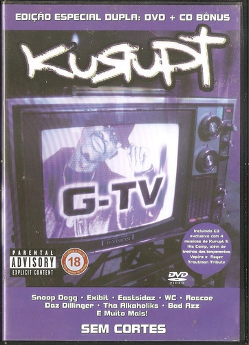 Eastsidaz Exibit Roscoe Daz Dillinger Xzibit Dvd Kurupt + Cd