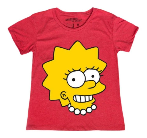 Playera Lisa Simpson Mujer´ Mascara De Latex