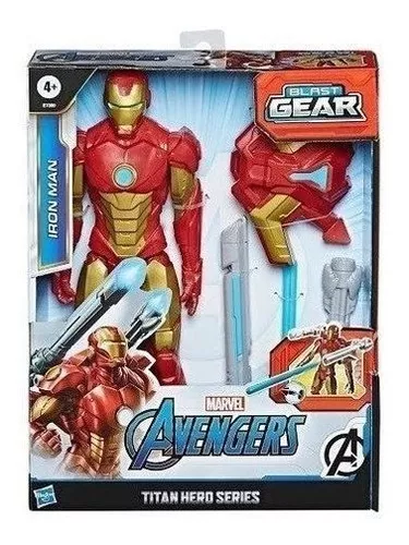 Muñeco Iron Man Titan Hero Series Blast Gear Hasbro