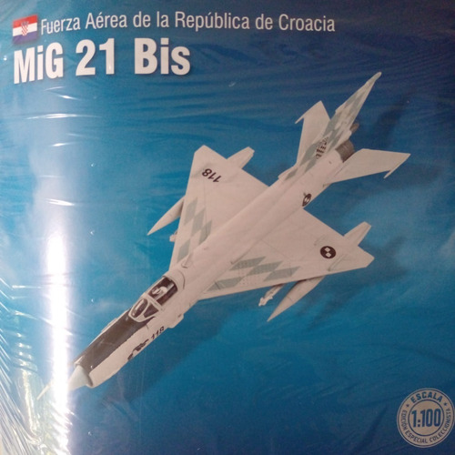 Aviones De Combate 1/100 N 23 Mig 21 Bis Fuerza Aérea Croac