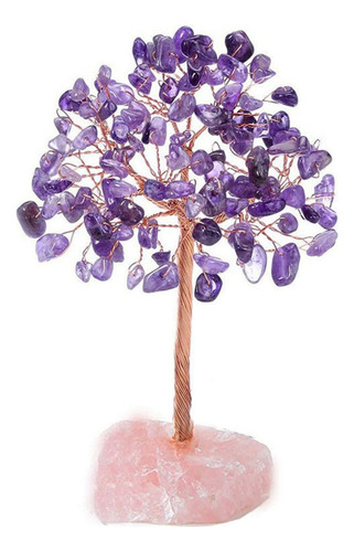 M Árbol De Cristal De Cuarzo Rosa , Cristal Artificial Y Set