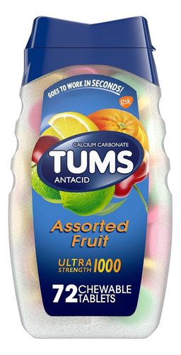 Digestión Acidez Antiácido Tums X 72 Tablets Usa